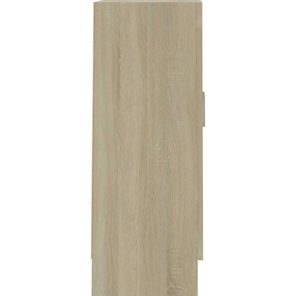 vidaXL Estanterías-Armario libros madera contrachapada color roble 82,5x30,5x80 cm