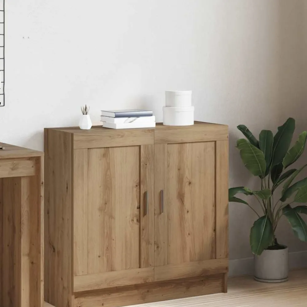 vidaXL Armario libros madera ingeniería 82,5x30,5x80 cm Roble artisan
