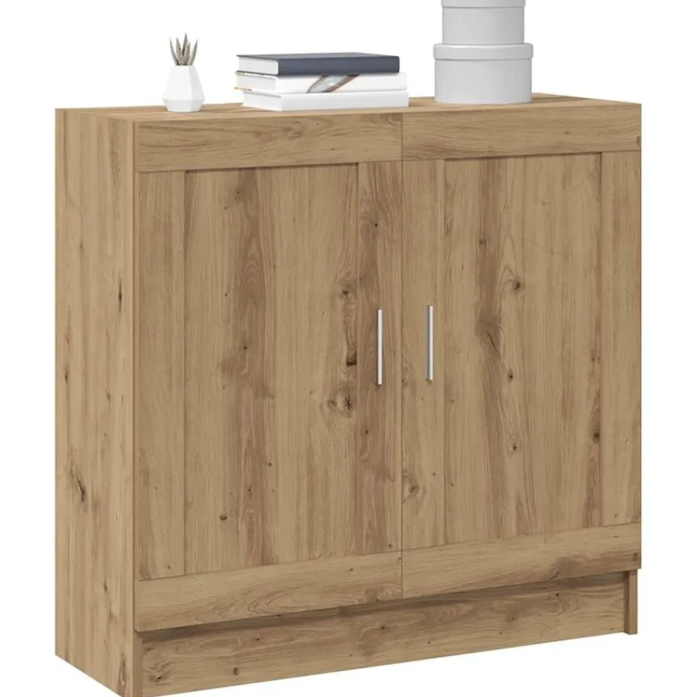 vidaXL Armario libros madera ingeniería 82,5x30,5x80 cm Roble artisan