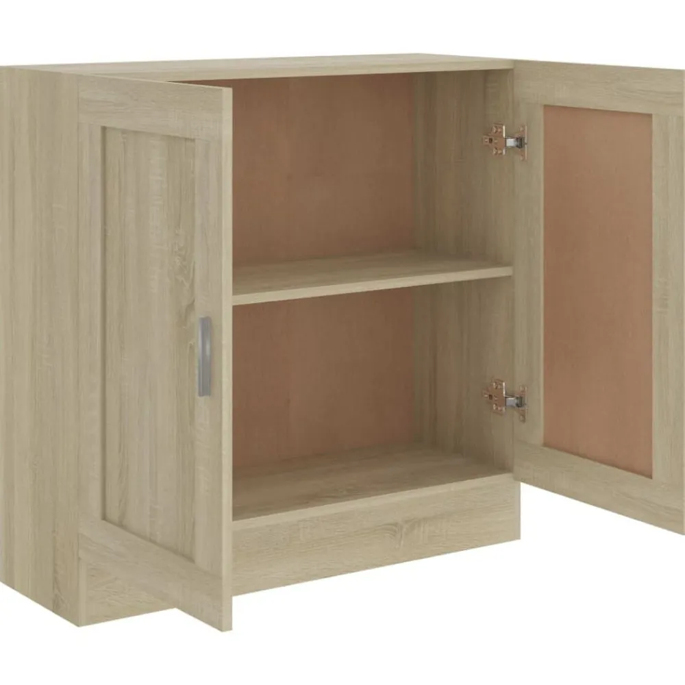 vidaXL Armario libros madera contrachapada color roble 82,5x30,5x80 cm Roble Sonoma Outlet