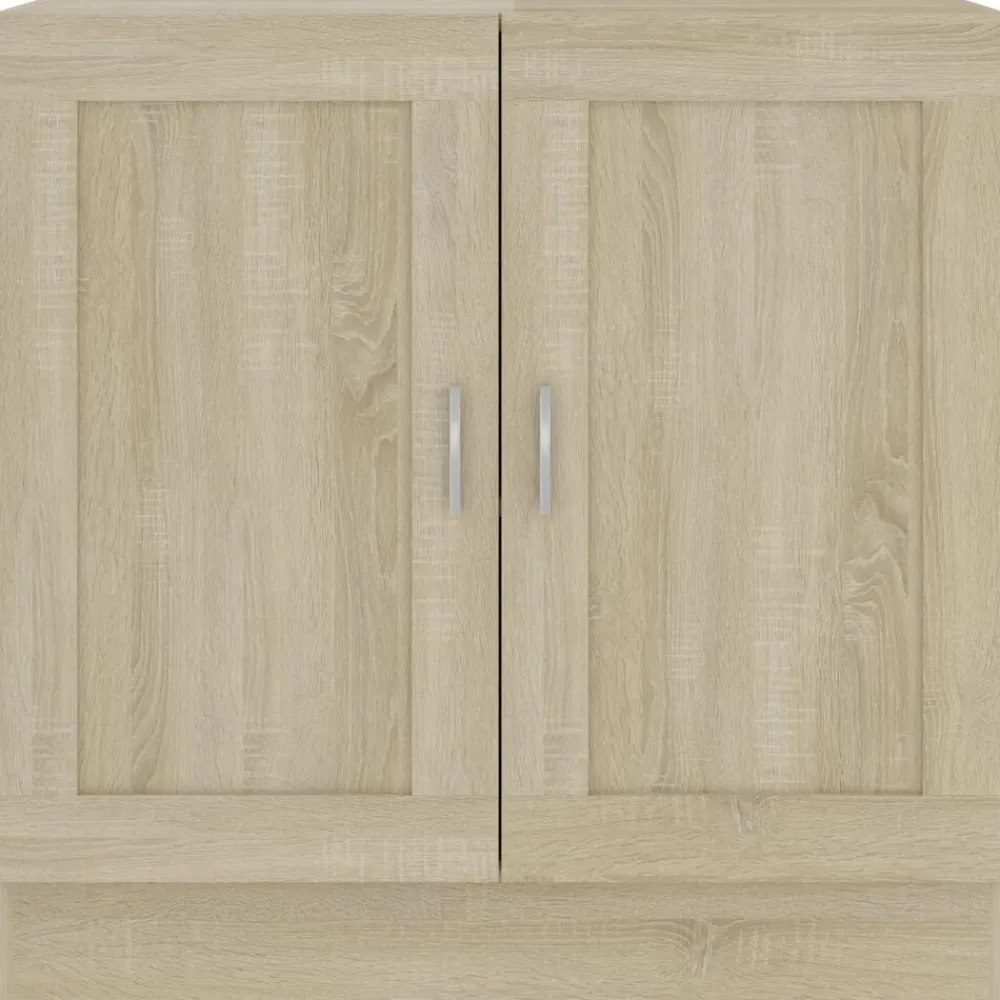 vidaXL Armario libros madera contrachapada color roble 82,5x30,5x80 cm Roble Sonoma Outlet