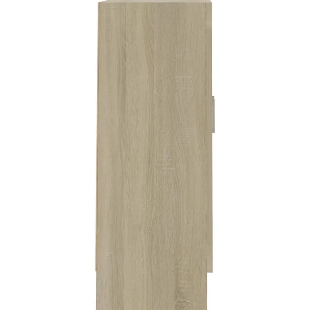 vidaXL Armario libros madera contrachapada color roble 82,5x30,5x80 cm Roble Sonoma Outlet