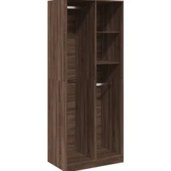 vidaXL Armarios Y Almacenamiento-Armario madera de ingeniería color roble marrón 80x50x200 cm