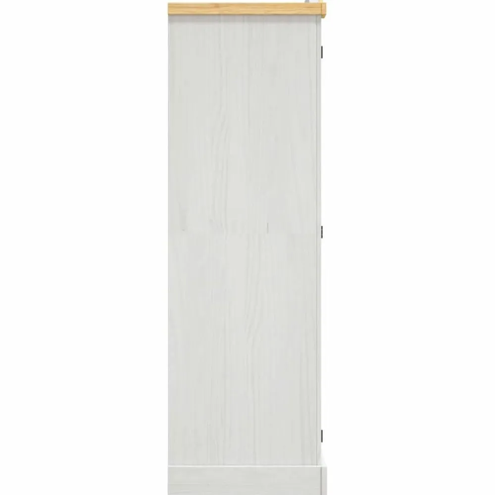 vidaXL Armarios Y Almacenamiento-Armario madera de pino Mexicano estilo Corona 3 puertas