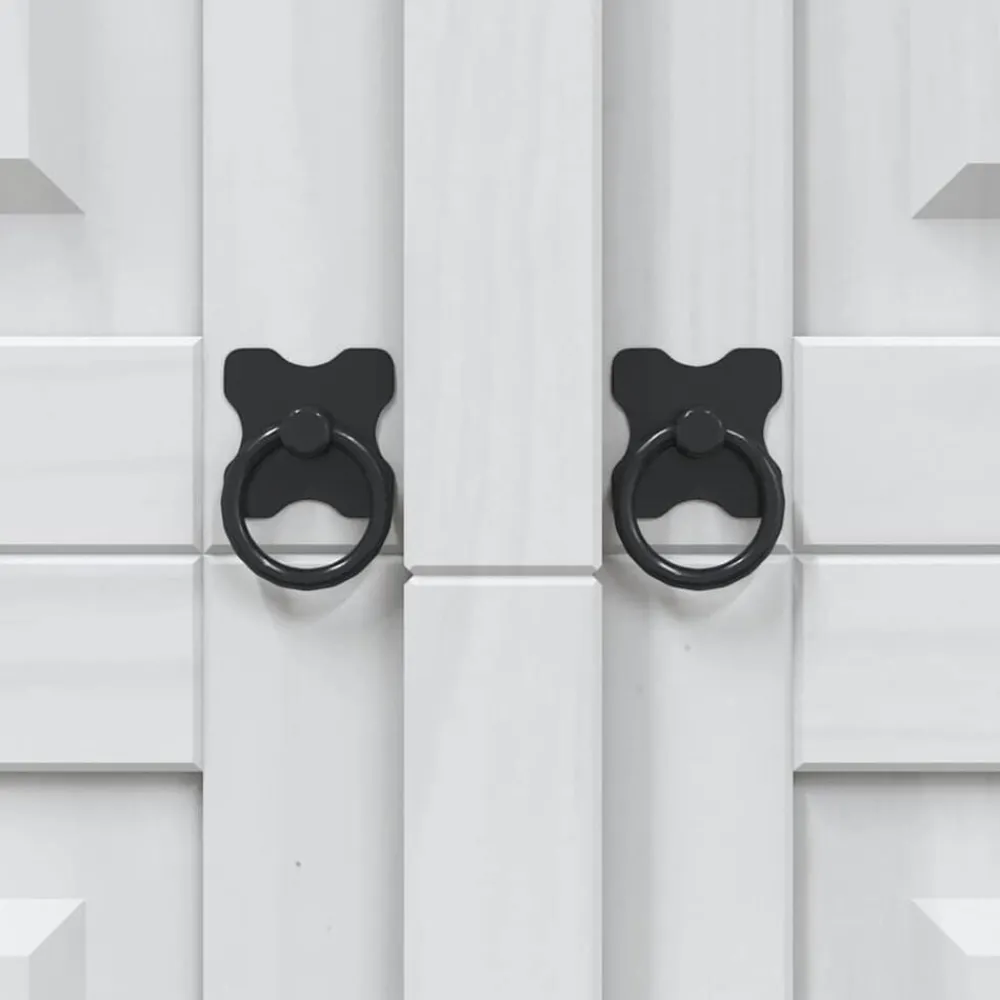 vidaXL Armario madera de pino Mexicano estilo Corona 2 puertas Blanco Online
