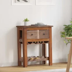 vidaXL Cocina Y Comedor-Armario Marrón 60 x 30 x 70 cm Madera sólida recuperada