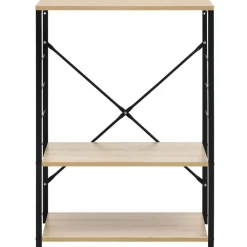 vidaXL Armario microondas madera ingeniería negro roble 60x39,6x79,5cm negro y roble Sale