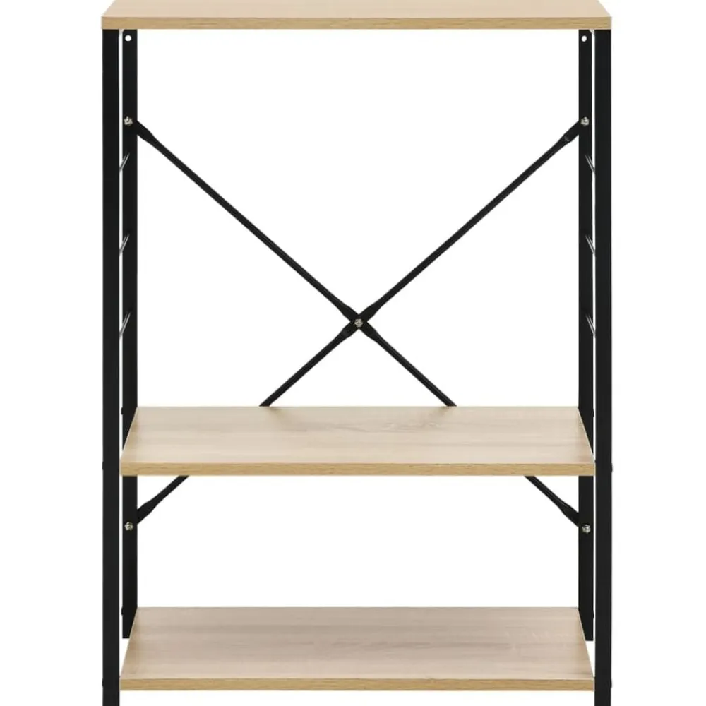 vidaXL Armario microondas madera ingeniería negro roble 60x39,6x79,5cm negro y roble Sale