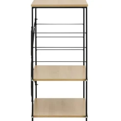 vidaXL Armario microondas madera ingeniería negro roble 60x39,6x79,5cm negro y roble Sale