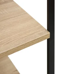 vidaXL Armario microondas madera ingeniería negro roble 60x39,6x79,5cm negro y roble Sale