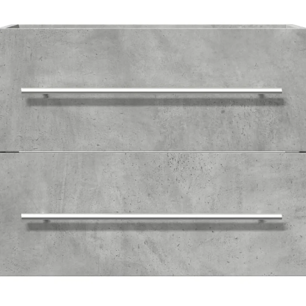 vidaXL Armario para lavabo aglomerado gris hormigón 60x38,5x48 cm Gris hormigón