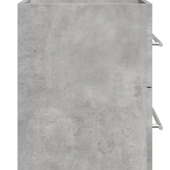 vidaXL Armario para lavabo aglomerado gris hormigón 60x38,5x48 cm Gris hormigón