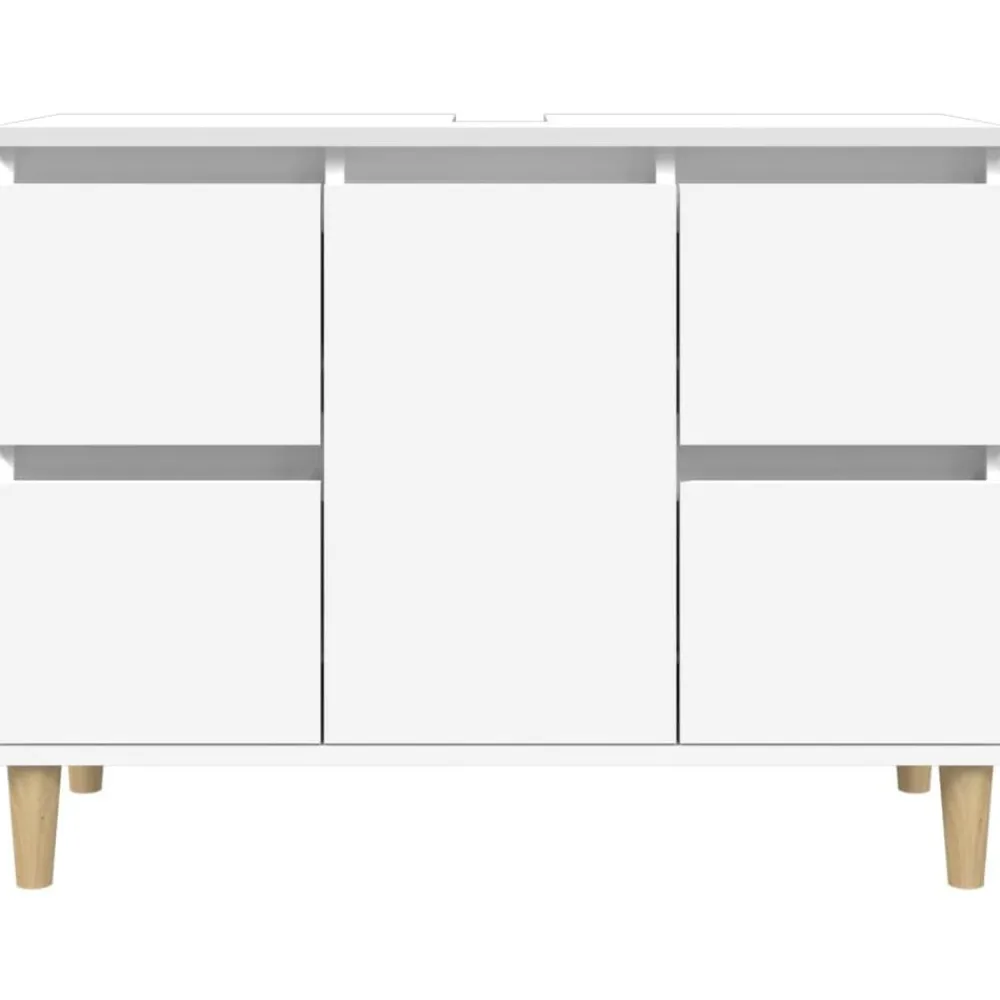 vidaXL Armarios Y Almacenamiento-Armario para lavabo madera contrachapada 80x33x60 cm