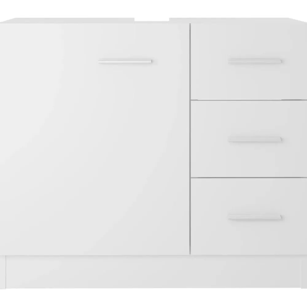 vidaXL Armario para lavabo madera contrachapada 63x30x54 cm Blanco Sale