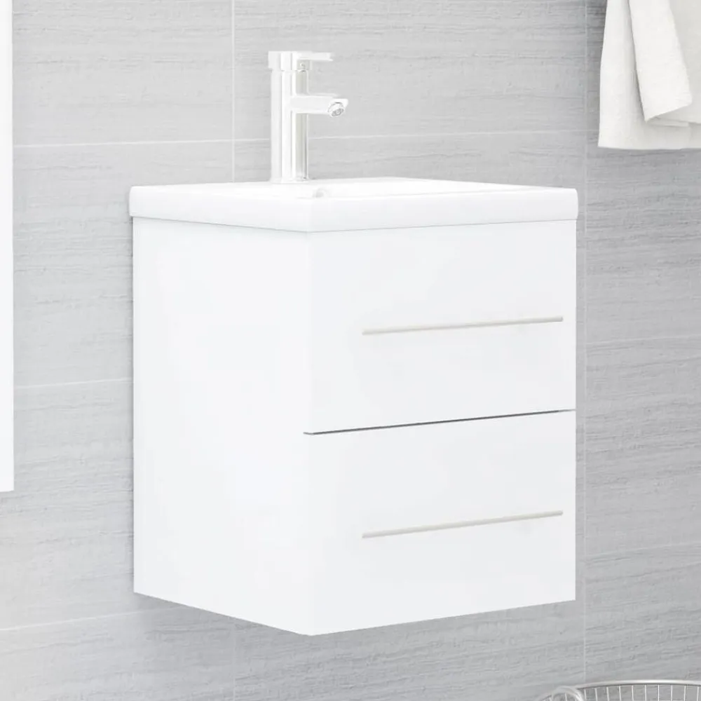 vidaXL Conjuntos De Muebles-Armario para lavabo madera contrachapada 41x38,5x48 cm