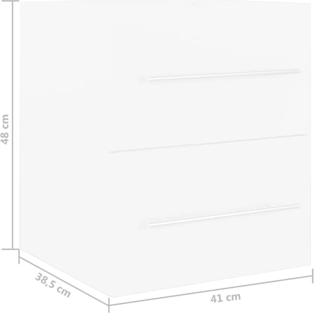 vidaXL Conjuntos De Muebles-Armario para lavabo madera contrachapada 41x38,5x48 cm