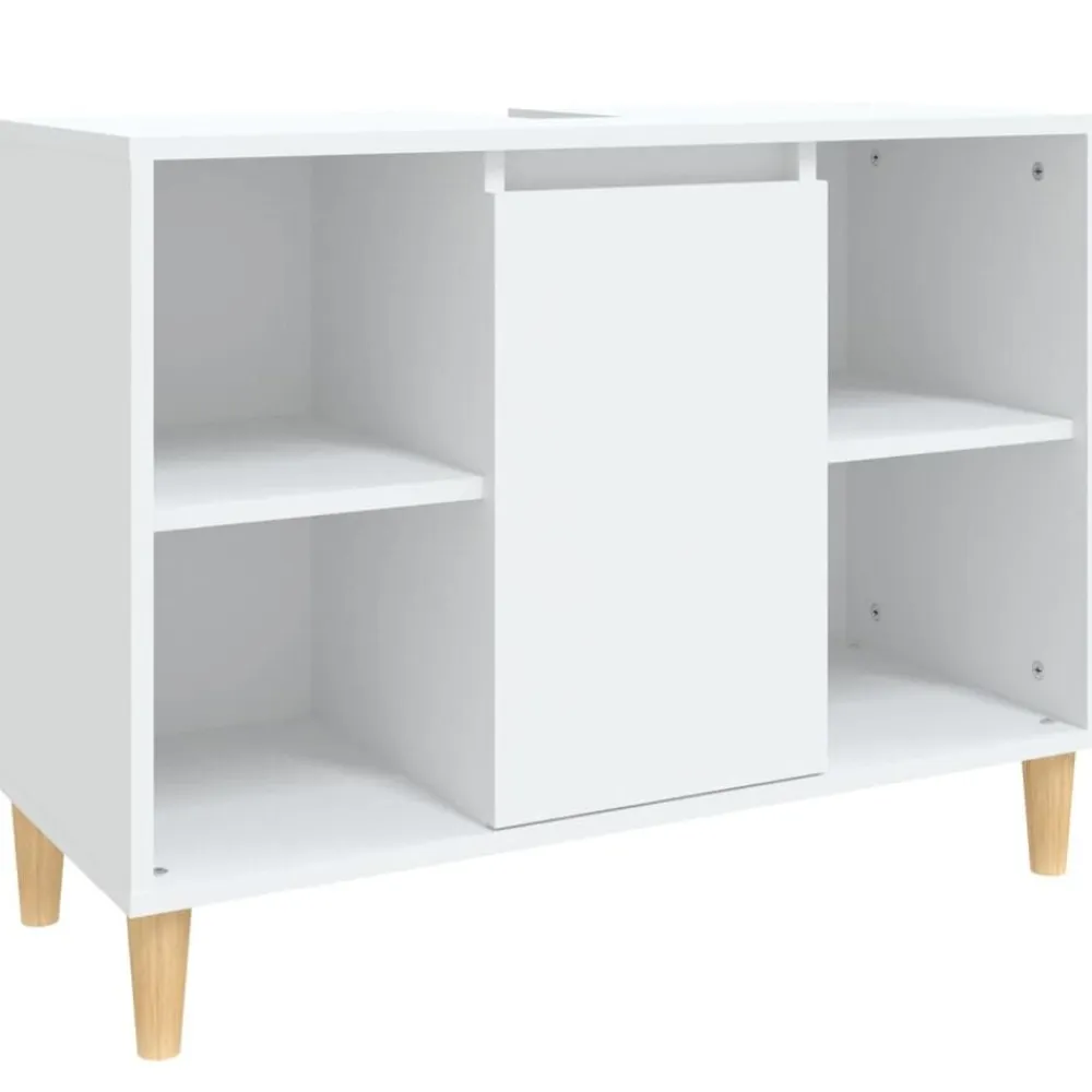 vidaXL Armarios Y Almacenamiento-Armario para lavabo madera contrachapada 80x33x60 cm