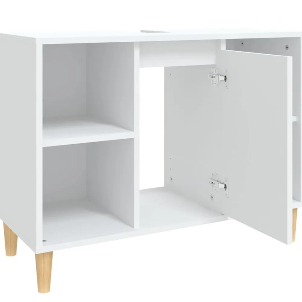 vidaXL Armarios Y Almacenamiento-Armario para lavabo madera contrachapada 80x33x60 cm
