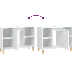 vidaXL Armarios Y Almacenamiento-Armario para lavabo madera contrachapada 80x33x60 cm