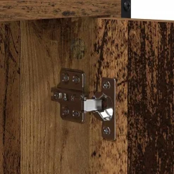 vidaXL Armario para lavadora Madera vieja 68 x 48,5 x 194 cm Madera envejecida New