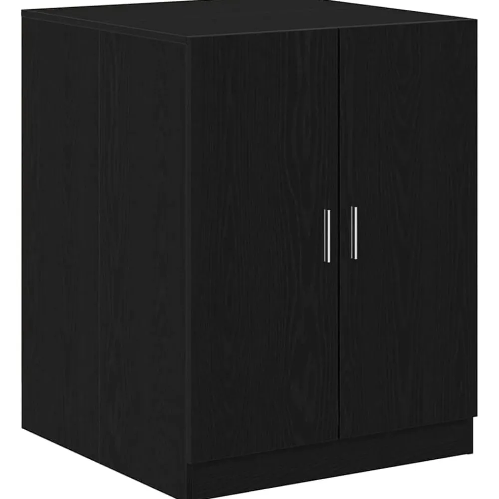 vidaXL Armario para lavadora 2 pcs 70,5 x 71,5 x 181,5 cm Roble negro Clearance