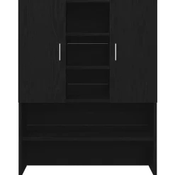 vidaXL Armario para lavadora 2 pcs 70,5 x 71,5 x 181,5 cm Roble negro Clearance