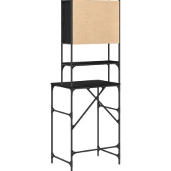 vidaXL Armario para lavadora 68 x 48,5 x 194 cm Roble negro