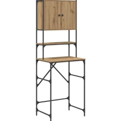 vidaXL Accesorios Para Electrodomésticos-Armario para lavadora Roble artesanal 68 x 48,5 x 194 cm