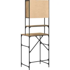 vidaXL Accesorios Para Electrodomésticos-Armario para lavadora Roble artesanal 68 x 48,5 x 194 cm