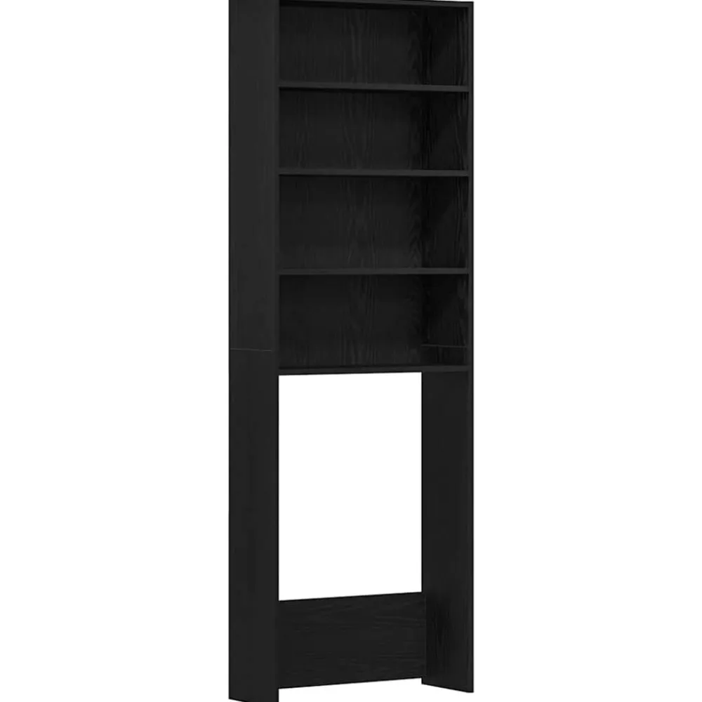 vidaXL Armario para lavadora 64 x 24 x 190 cm Roble negro Hot