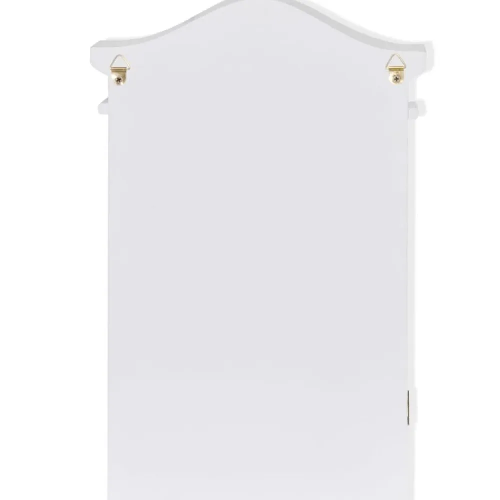 vidaXL Armario para llaves con marco de fotos blanco Outlet