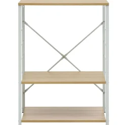 vidaXL Armario para microondas 60x39,6x79,5 cm blanco y roble
