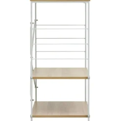 vidaXL Armario para microondas 60x39,6x79,5 cm blanco y roble