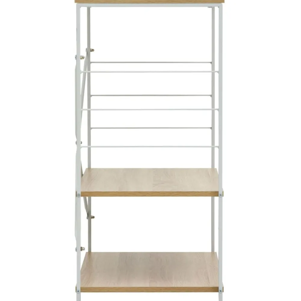 vidaXL Armario para microondas 60x39,6x79,5 cm blanco y roble