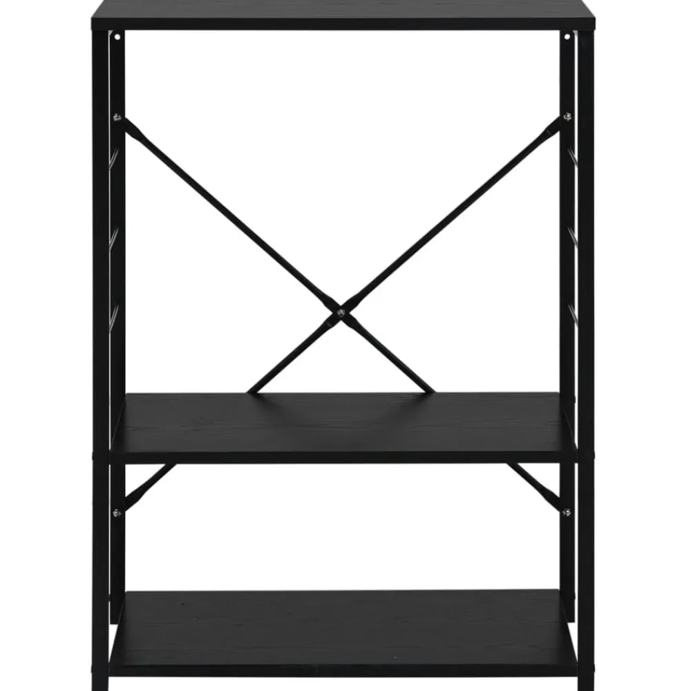 vidaXL Armario para microondas madera ingeniería 60x39,6x79,5 cm Negro Online