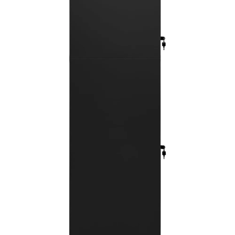 vidaXL Armario para sillas de montar acero 53x53x140 cm Negro Hot