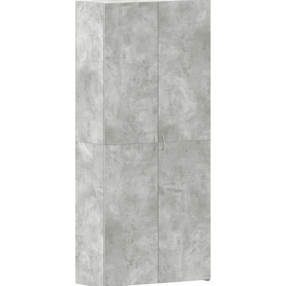 vidaXL Productos Del Hogar-Armario para Zapatos con estante Gris 80 x 35.5 x 180 cm