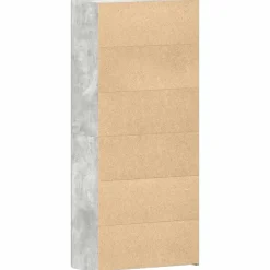 vidaXL Productos Del Hogar-Armario para Zapatos con estante Gris 80 x 35.5 x 180 cm