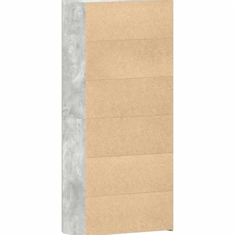 vidaXL Productos Del Hogar-Armario para Zapatos con estante Gris 80 x 35.5 x 180 cm