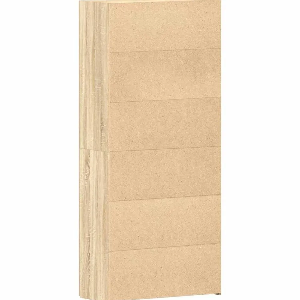 vidaXL Productos Del Hogar-Armario para Zapatos con estante Marrón 80 x 35.5 x 180 cm