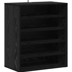 vidaXL Armario para Zapatos con estante Roble Negro 60 x 35 x 70 cm Outlet