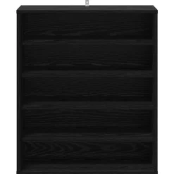 vidaXL Armario para Zapatos con estante Roble Negro 60 x 35 x 70 cm Outlet