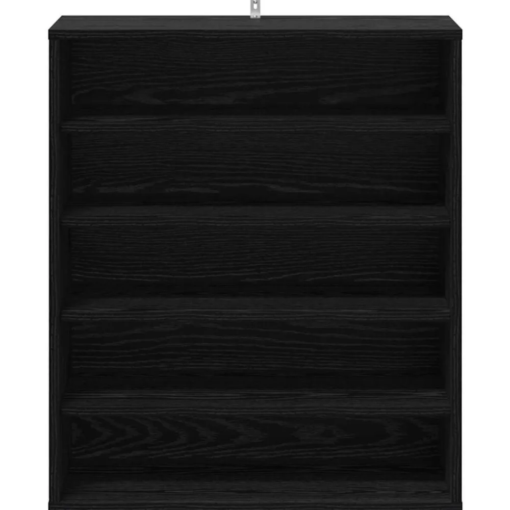 vidaXL Armario para Zapatos con estante Roble Negro 60 x 35 x 70 cm Outlet