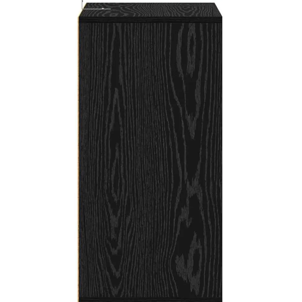 vidaXL Armario para Zapatos con estante Roble Negro 60 x 35 x 70 cm Outlet