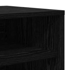 vidaXL Armario para Zapatos con estante Roble Negro 60 x 35 x 70 cm Outlet