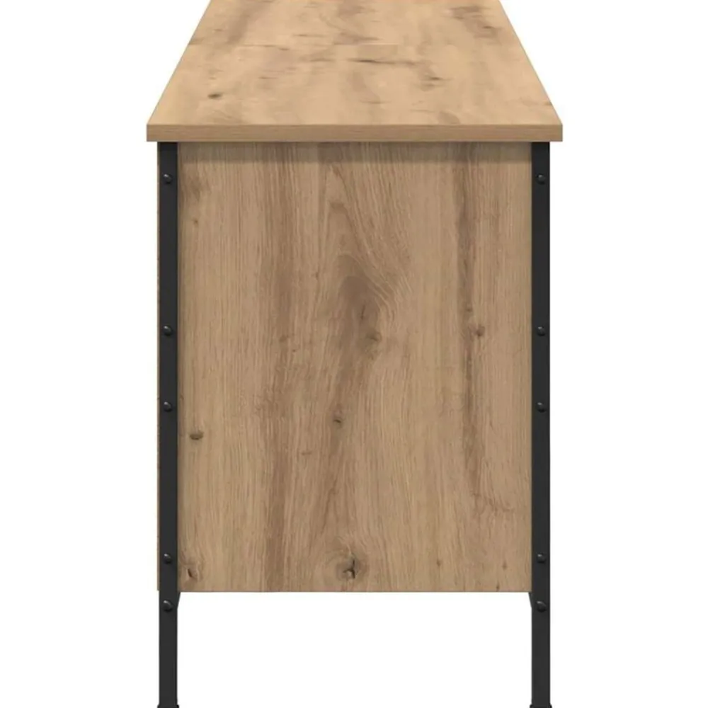 vidaXL Armario para Zapatos Roble artesanal 131 x 35 x 50 cm Roble artisan Clearance