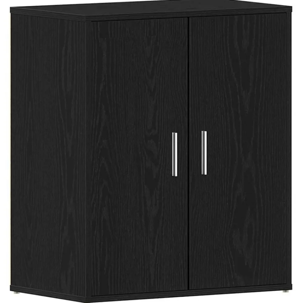 vidaXL Productos Del Hogar-Armario para Zapatos con estante Roble Negro 60 x 35 x 70 cm