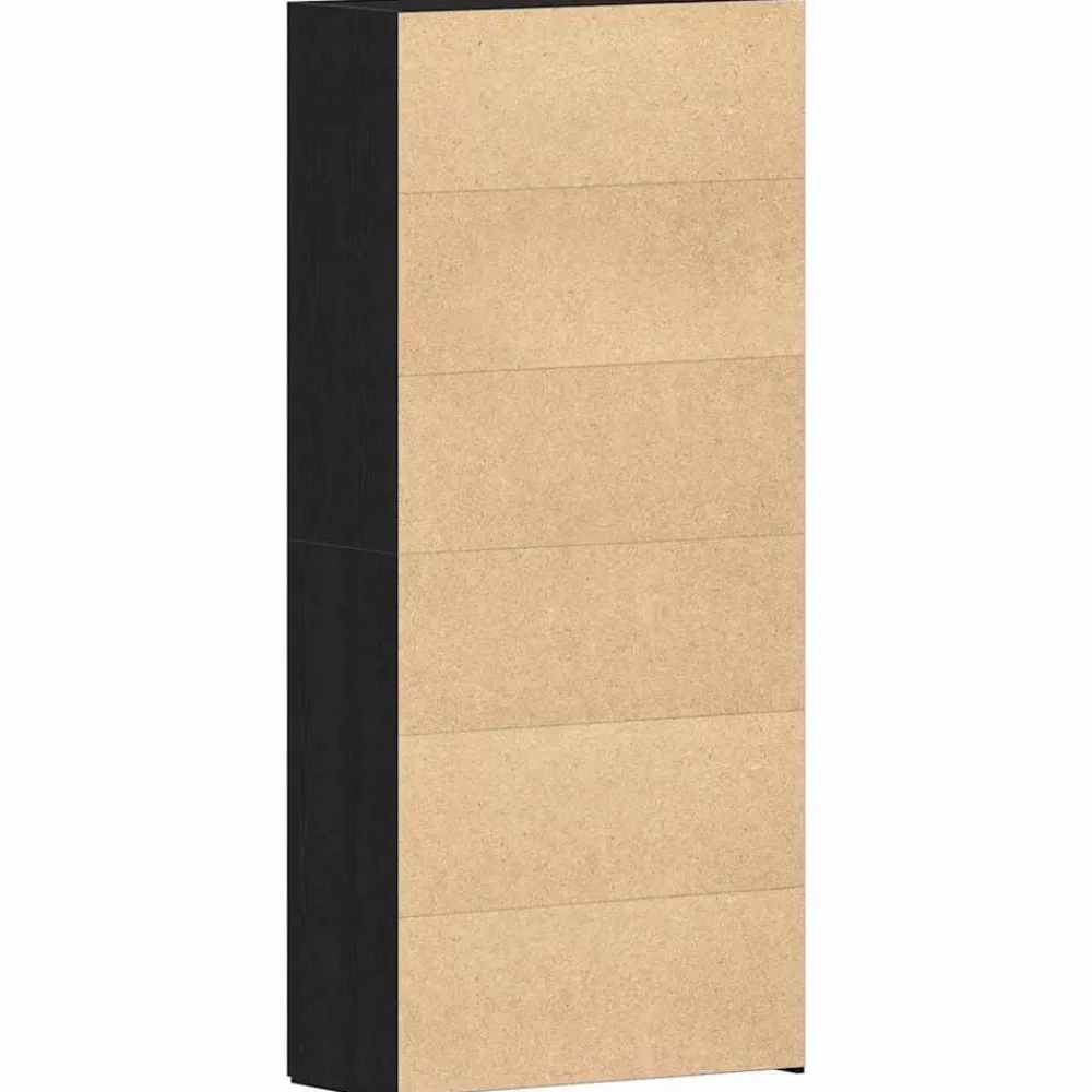 vidaXL Productos Del Hogar-Armario para Zapatos con estante Negro 80 x 35.5 x 180 cm