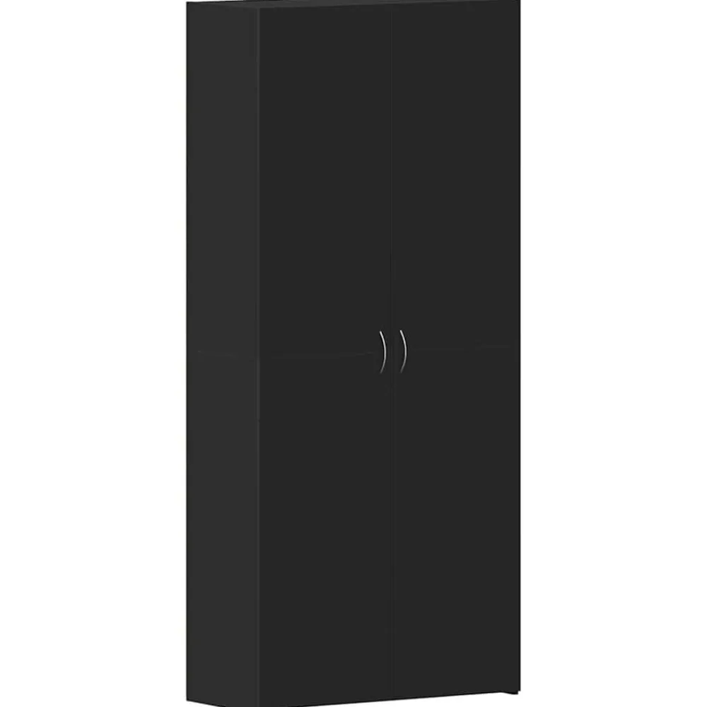 vidaXL Armario para Zapatos con estante 80 x 35.5 x 180 cm Negro Hot