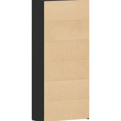 vidaXL Armario para Zapatos con estante 80 x 35.5 x 180 cm Negro Hot